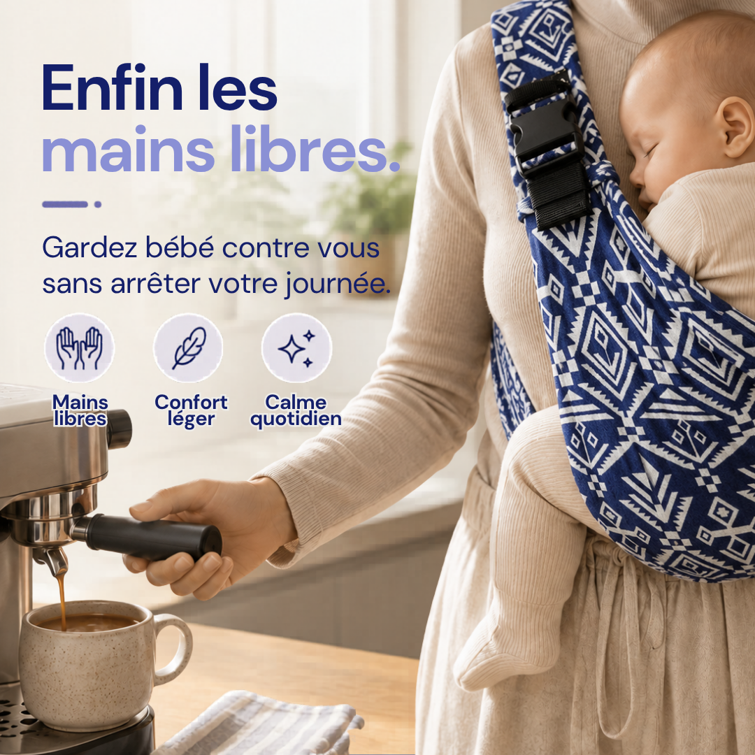 Cuango Sling — Porte-bébé ergonomique mains libres