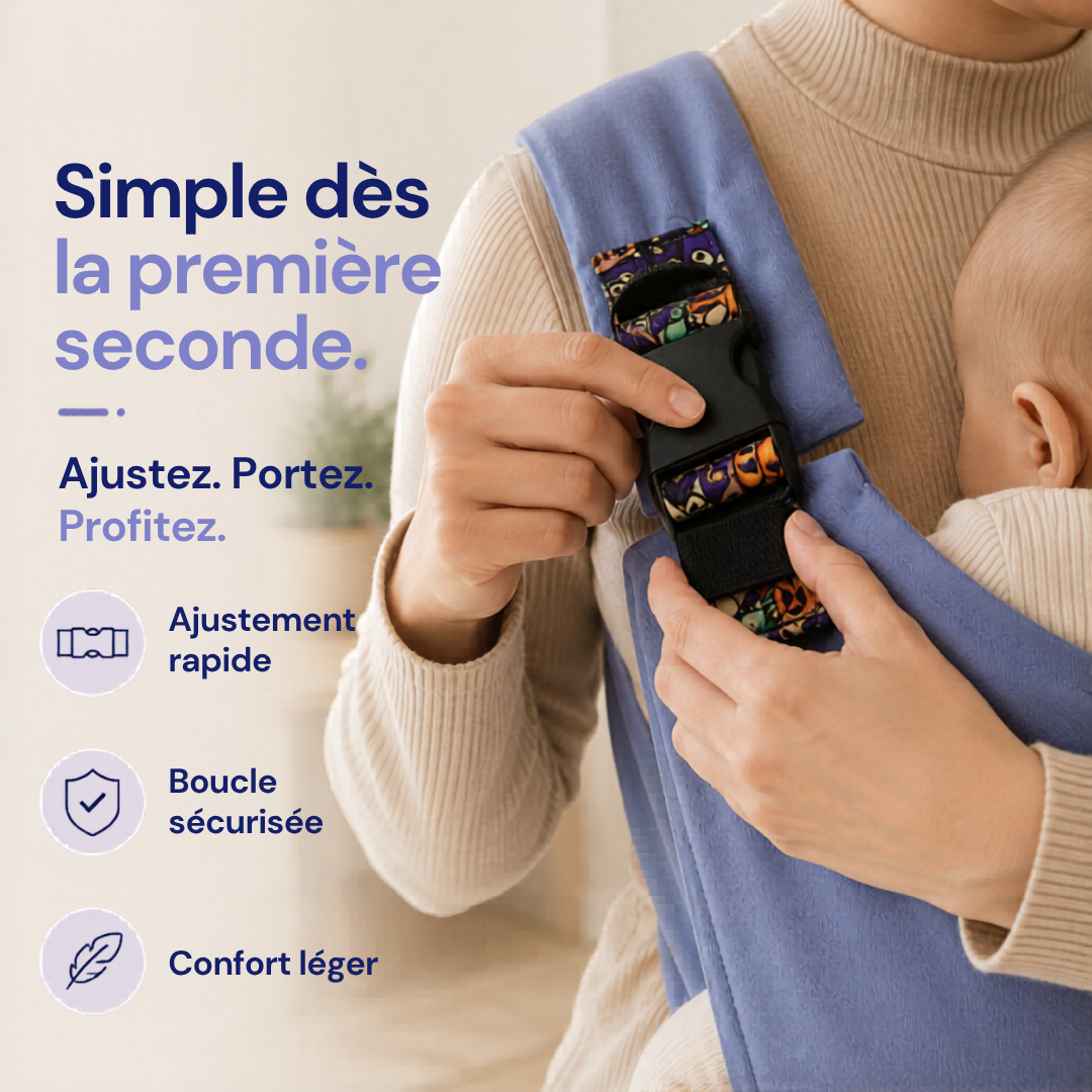 Cuango Sling — Porte-bébé ergonomique mains libres
